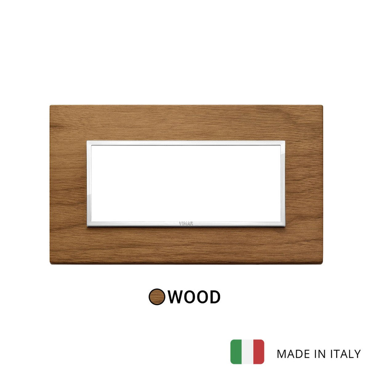 Vimar Eikon Evo Plate 5M Wood Italian Walnut