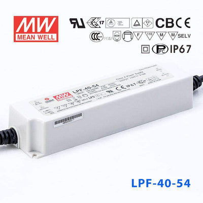 Mean Well LPF-40-54 Power Supply 40W 54V 760mA