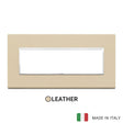Vimar Eikon Evo Plate 7M Leather Cream