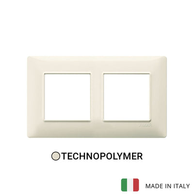 Vimar Plana Plate 4M(2+2) 57mm Technopolymer Beige