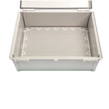 Boxco Q-Series 400×500×160mm Plastic Enclosure, IP67, IK08, ABS, Transparent Cover, Plastic Hinge and Latch Type - PHOTO 2