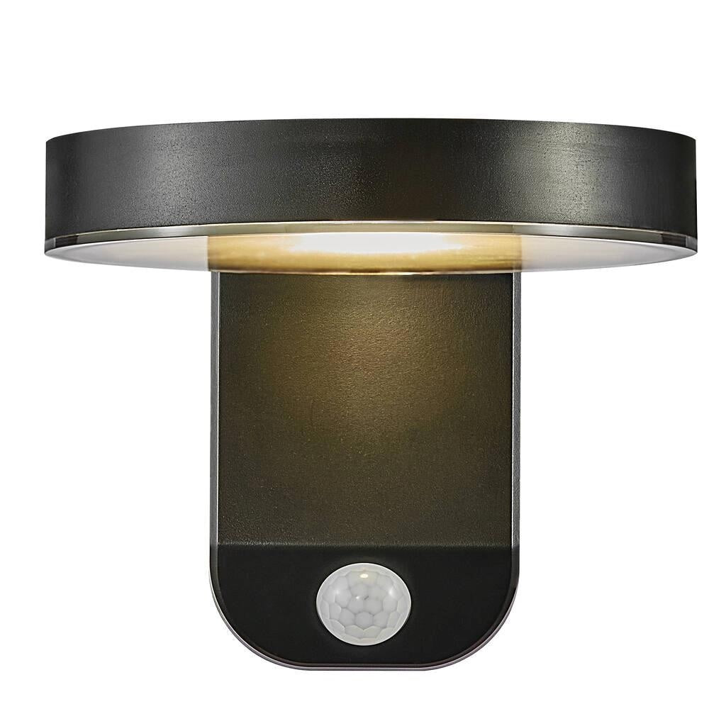 Nordlux Wall Rica Round Solar Black