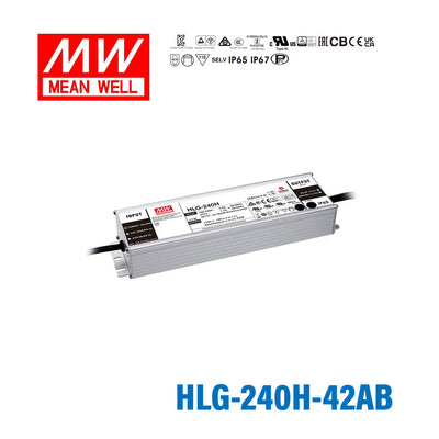 Mean Well HLG-240H-42AB Power Supply 240W 42V - Adjustable and Dimmable 5.72A