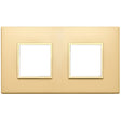 Vimar Eikon Evo Plate 4M (2+2) 71MM Aluminium Satin Gold