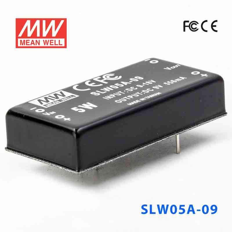 Mean Well SLW05A-09 DC-DC Converter - 5W - 9~18V in 9V out 556mA