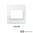 Vimar Eikon Evo Plate 3M Crystal Aqua - British Standard