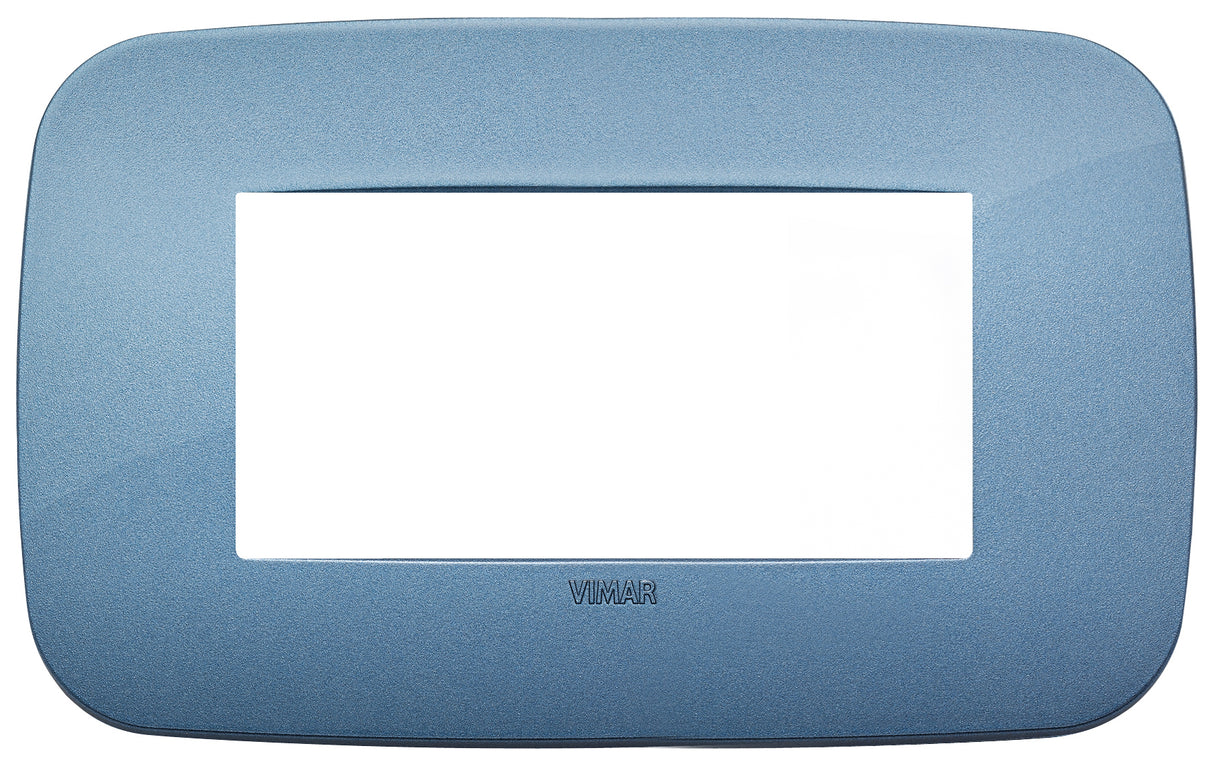 Vimar Arke Round Plate 4M Technopolymer Blue