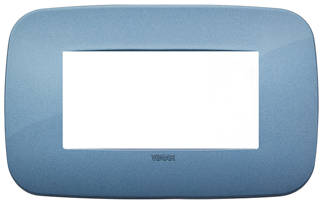 Vimar Arke Round Plate 4M Technopolymer Blue