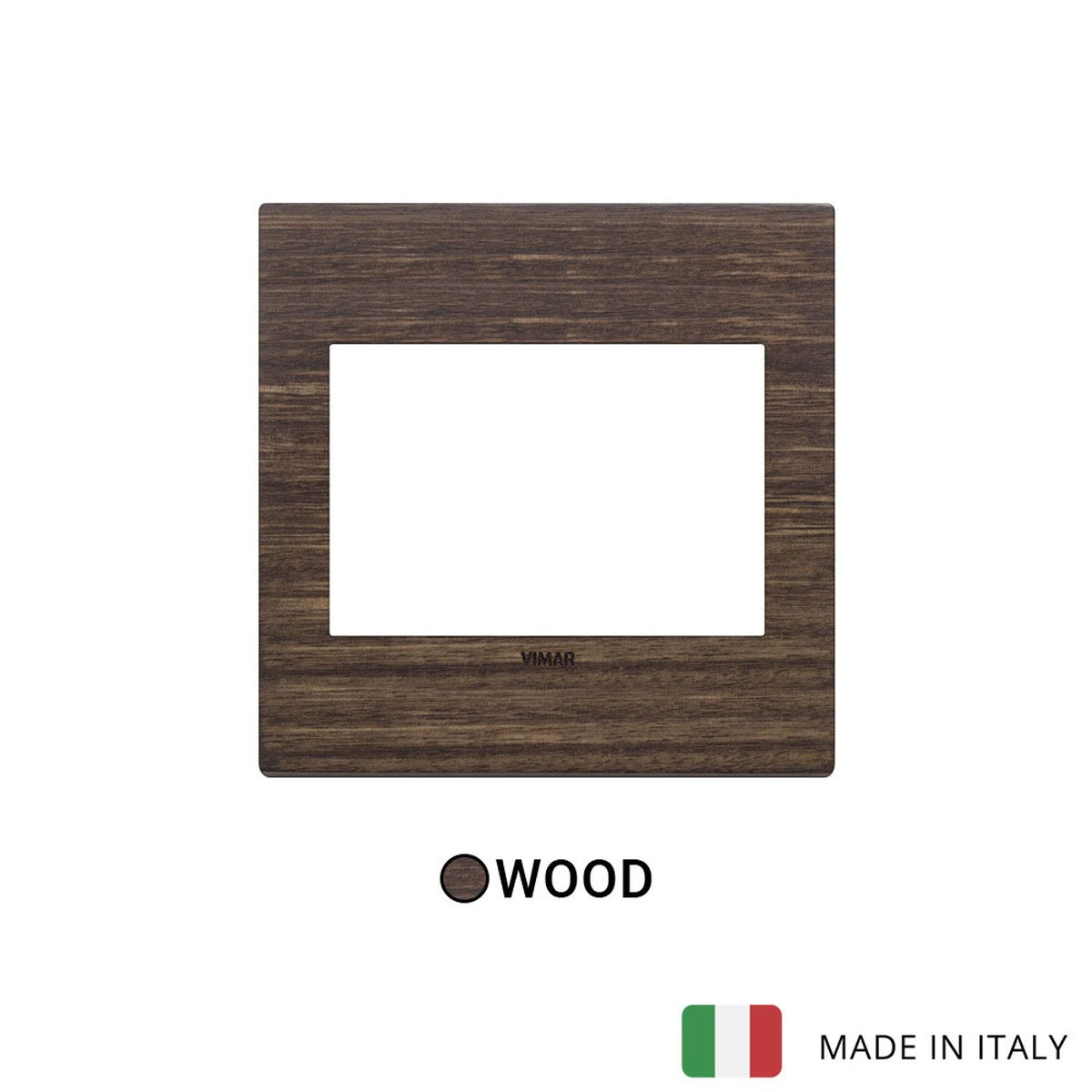 Vimar Eikon Exe Plate 3M Wood Eucalyptus - British Standard