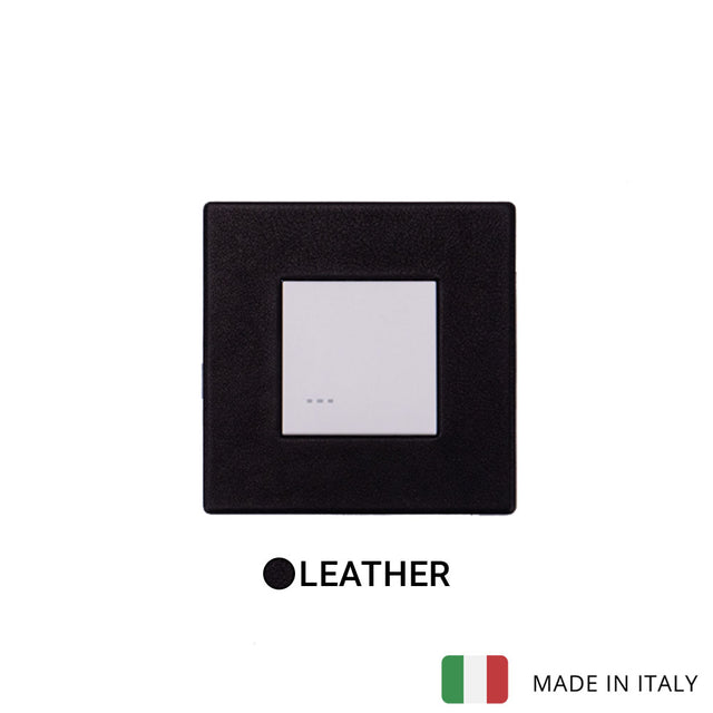 Vimar Eikon Leather 1 Gang Switch - Black Forest - 16A