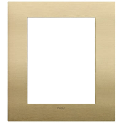 Vimar Arke Classic Plate 8M Metal Brushed Brass