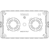 Vimar Flush Mounting Box 4M Light Blue - PHOTO 2