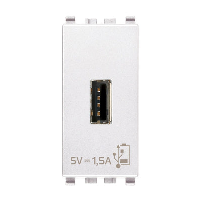 Vimar Eikon USB Supply Unit 5V 1.5A 1M White