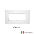 Vimar Eikon Evo Plate 5M Brilliant Aluminium
