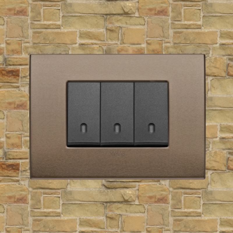Vimar Arke Metal 3 Gang switch - Dark Bronze - 16A - PHOTO 9