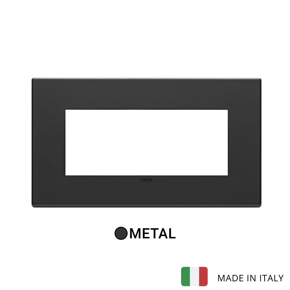 Vimar Eikon Exe Plate 5M Metal Anthracite Grey