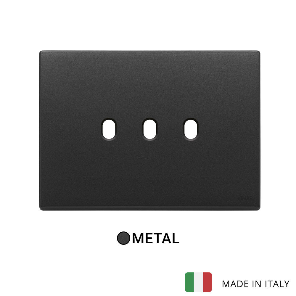 Vimar Eikon Plate 3Mx3 Vintage Anthracite Grey