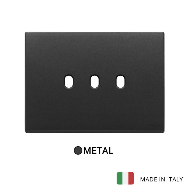 Vimar Eikon Plate 3Mx3 Vintage Anthracite Grey