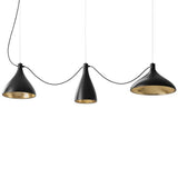 Pablo Pendant Swell XL String Mix Black / Brass - PHOTO 1