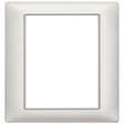 Vimar Plana Plate 8M Technopolymer Pearl Silver