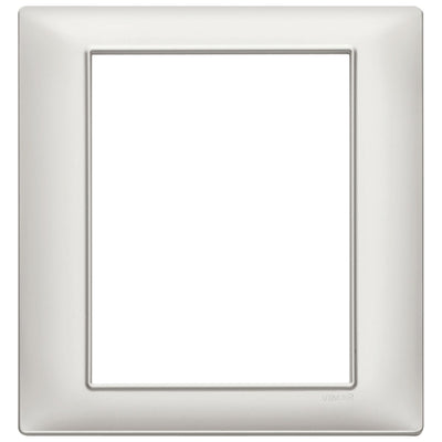 Vimar Plana Plate 8M Technopolymer Pearl Silver