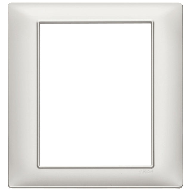 Vimar Plana Plate 8M Technopolymer Pearl Silver