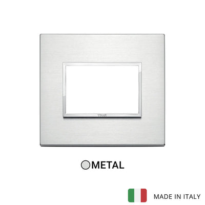 Vimar Eikon Evo Plate 3M Brilliant Aluminium
