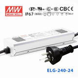 Mean Well S-ELG-240-24 Power Supply 240W 24V with AU/NZ plug 10A