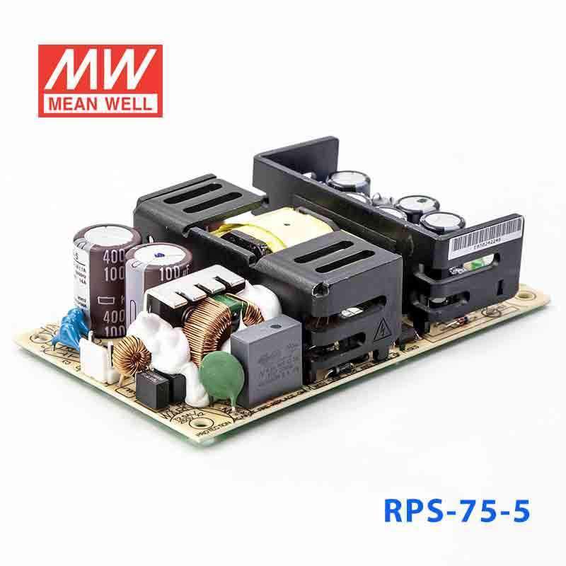 Mean Well RPS-75-5 Green Power Supply W 5V 14A - Medical Power Supply - PHOTO 1