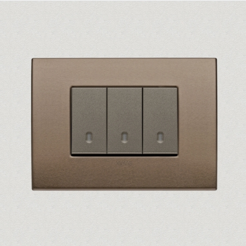 Vimar Arke Metal 3 Gang switch - Dark Bronze - 16A - PHOTO 25