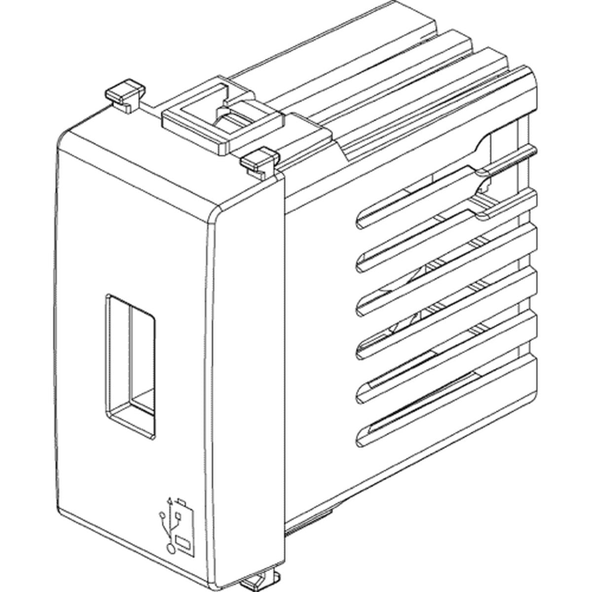 Vimar Plana USB Supply Unit 5V 1.5A 1M White - PHOTO 3