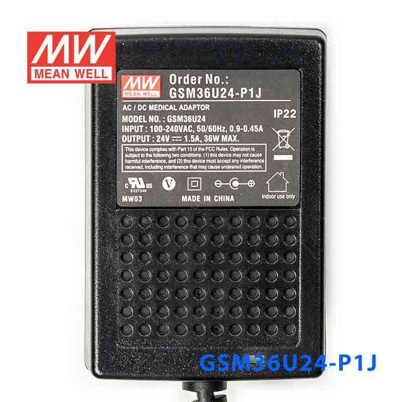 Mean Well GSM36U24-P1J Power Supply 36W 24V - PHOTO 2