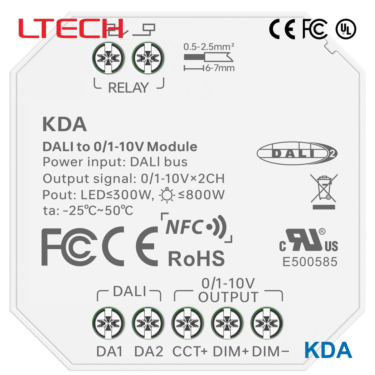 Ltech KDA 800W DALI-2 LED Controller