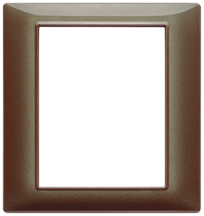 Vimar Plana Plate 8M Technopolymer Iridescent Brown