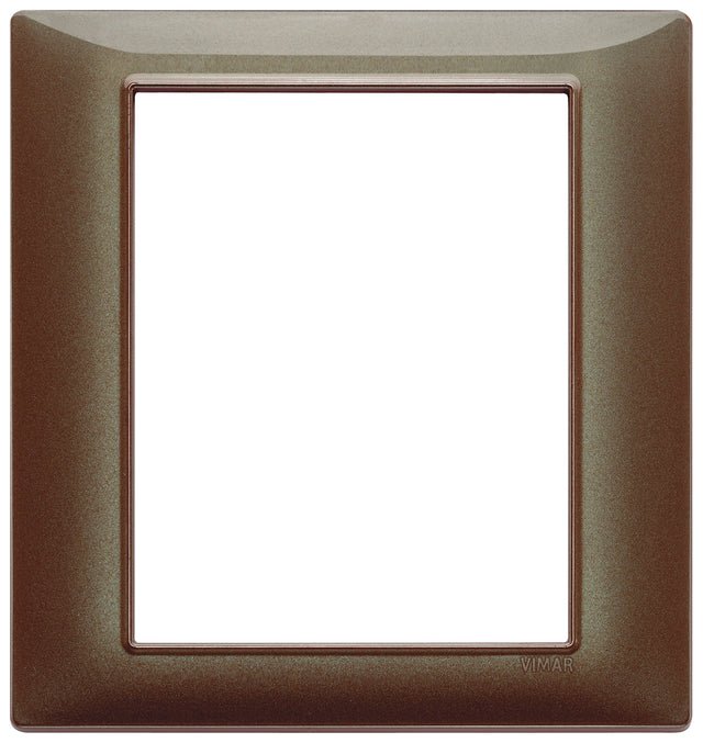 Vimar Plana Plate 8M Technopolymer Iridescent Brown