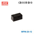 Mean Well MPM-20-12 Power Supply 20W 12V 1.8A