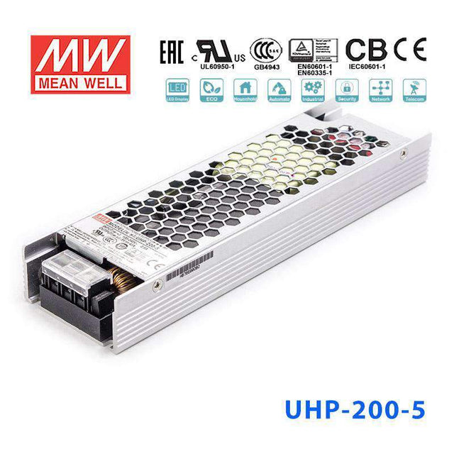 Mean Well UHP-200-5 Power Supply 200W 5V 40A