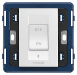 Arke 2P 45A 1-Way Cooker Switch 3M White