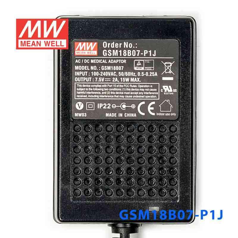 Mean Well GSM18B07-P1J Power Supply 15W 7.5V - PHOTO 2