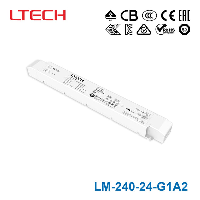 Ltech LM-240-24-G1A2 240W 24VDC CV 0-10V LED Driver 10A