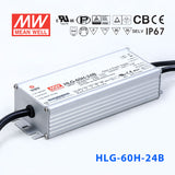 Mean Well HLG-60H-24AB Power Supply 60W 24V - Adjustable and Dimmable 2.5A