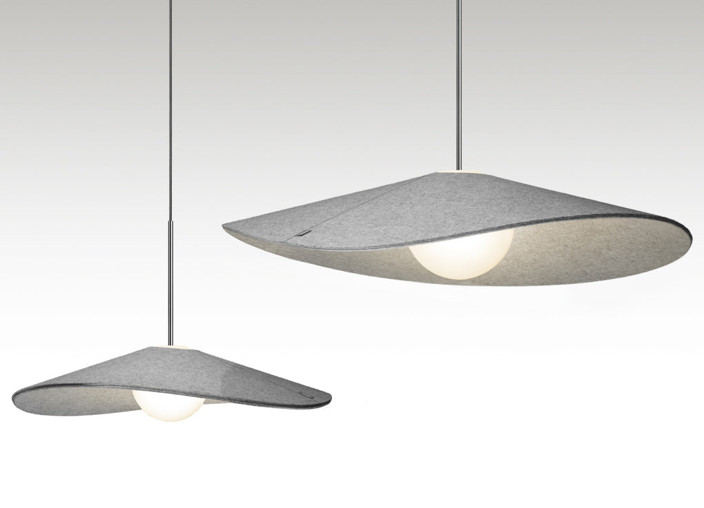 Pablo Pendant Bola Felt 32" Pebble/Grey - PHOTO 6