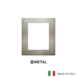 Vimar Arke Classic Plate 8M Metal Stainless Steel