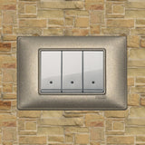 Vimar Plana Metal 3 Gang Switch - Brushed Aluminum - 16A - PHOTO 14