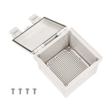 Boxco Q-Series 150×150×120mm Plastic Enclosure, IP67, IK08, PC, Grey Cover, Plastic Hinge and Latch Type - PHOTO 7