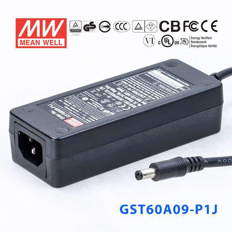 Mean Well GST60A09-P1J Power Supply 54W 9V 6A