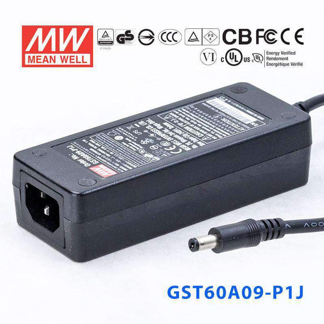 Mean Well GST60A09-P1J Power Supply 54W 9V 6A