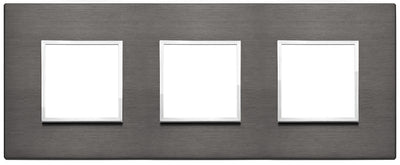 Vimar Eikon Evo Plate 6M (2+2+2) 71MM Aluminium Lava Grey