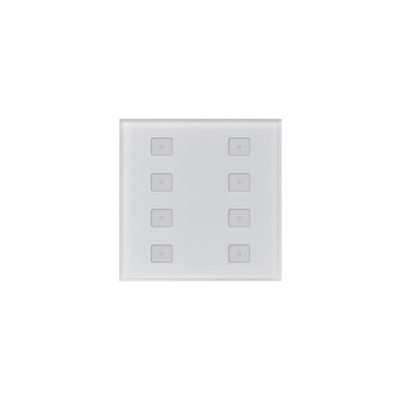 Sunricher DALI2 Wall Panel, 8 Touch Buttons, White