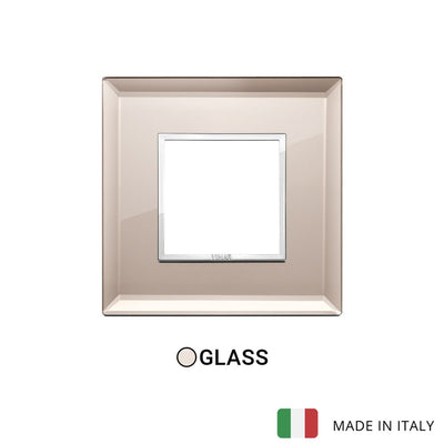 Vimar Eikon Evo Plate 2M Crystal Bronze Mirror - Square